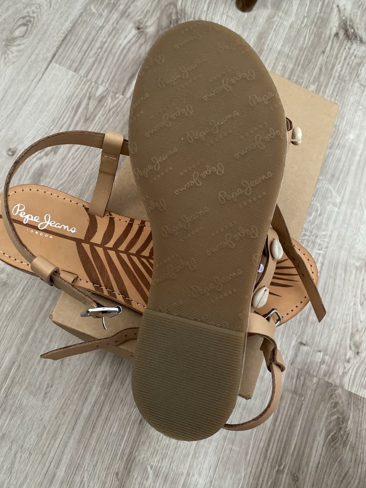 Sandale Pepe Jeans piele naturala