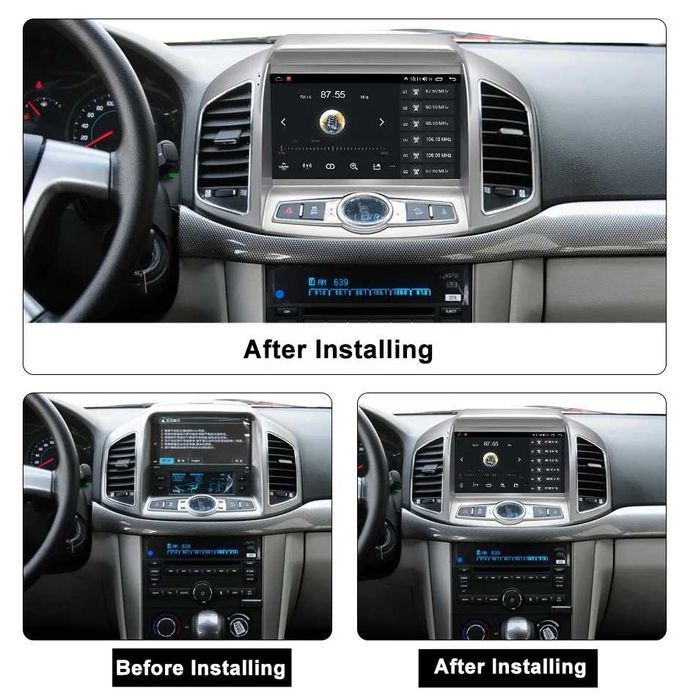 Navigatie Android 14 Chevrolet Captiva 2011+ 1/8Gb Waze CarPlay CAMERA