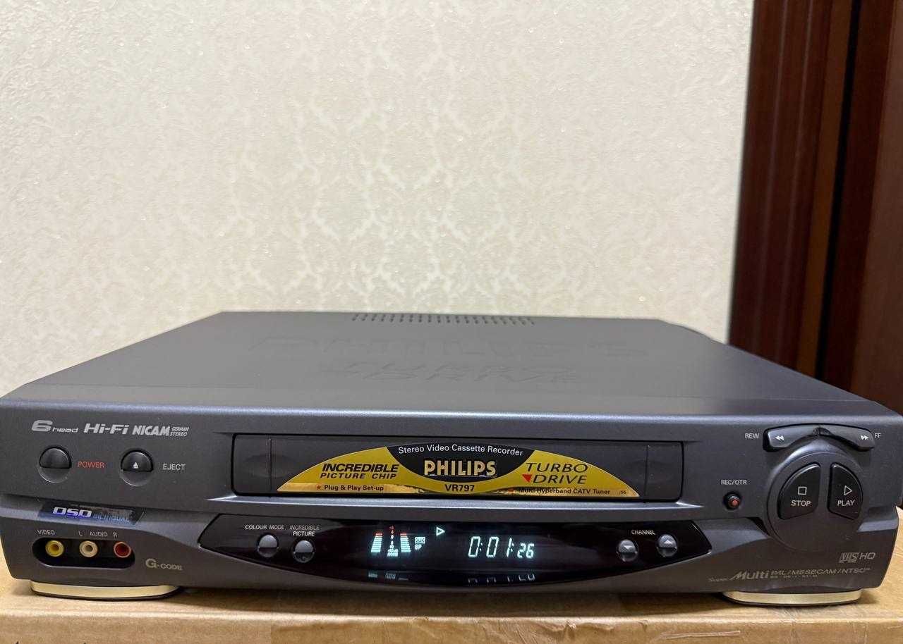 Видеомагнитофон 6 Head Hi-Fi Stereo
