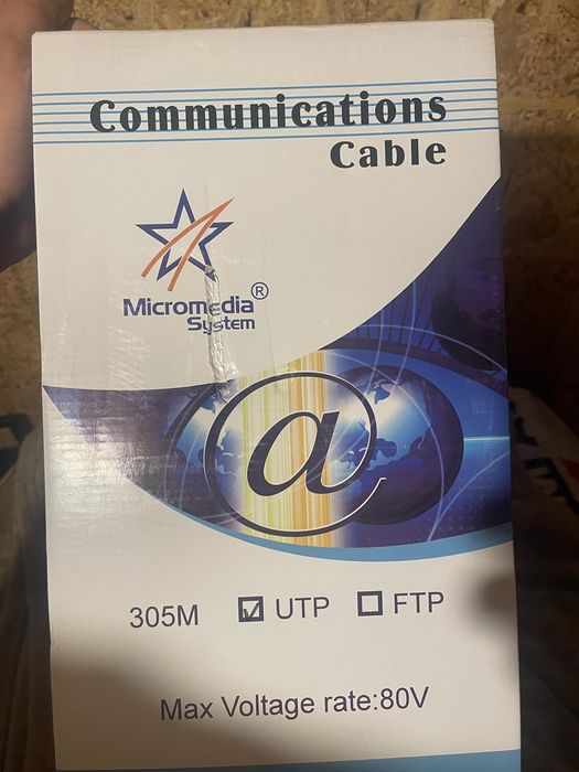 Cablu UTP CAT 5e/RG6 coaxial/Fibra optica