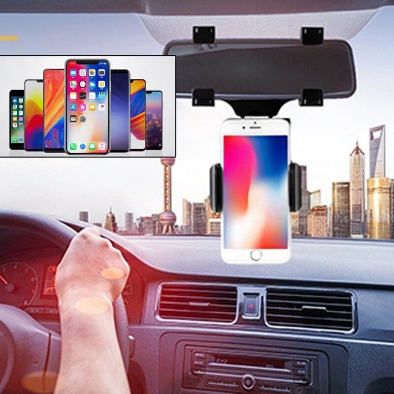 Suport Telefon cu prindere de oglinda / Suport Rotativ Auto