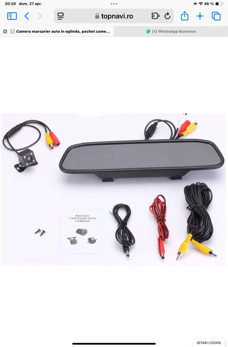 Oglinda retrovizoare cu camera pentru marsarier