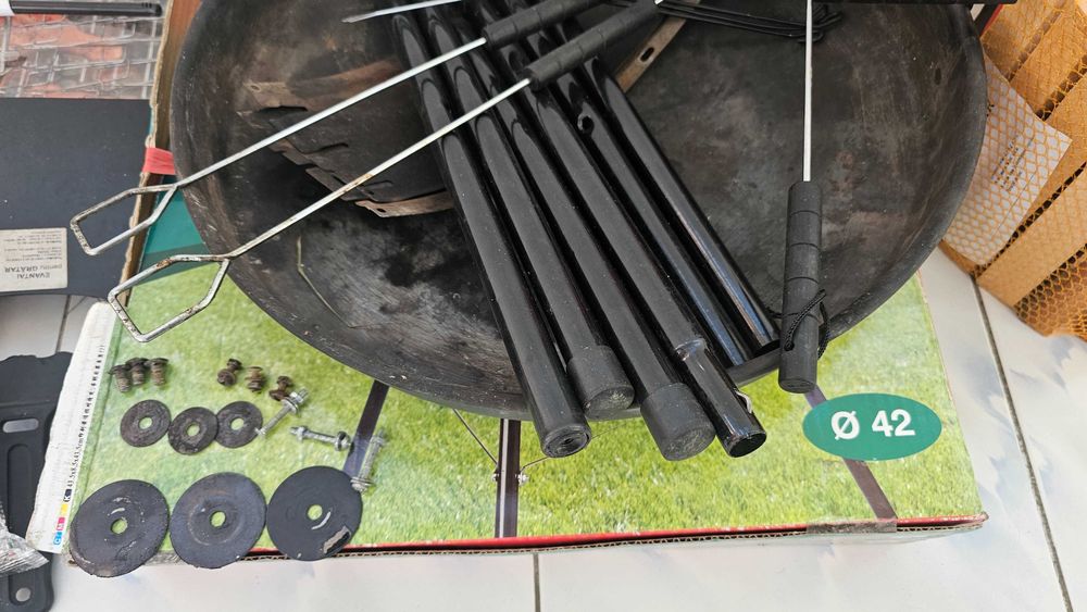 set complet barbeque gratar portabil