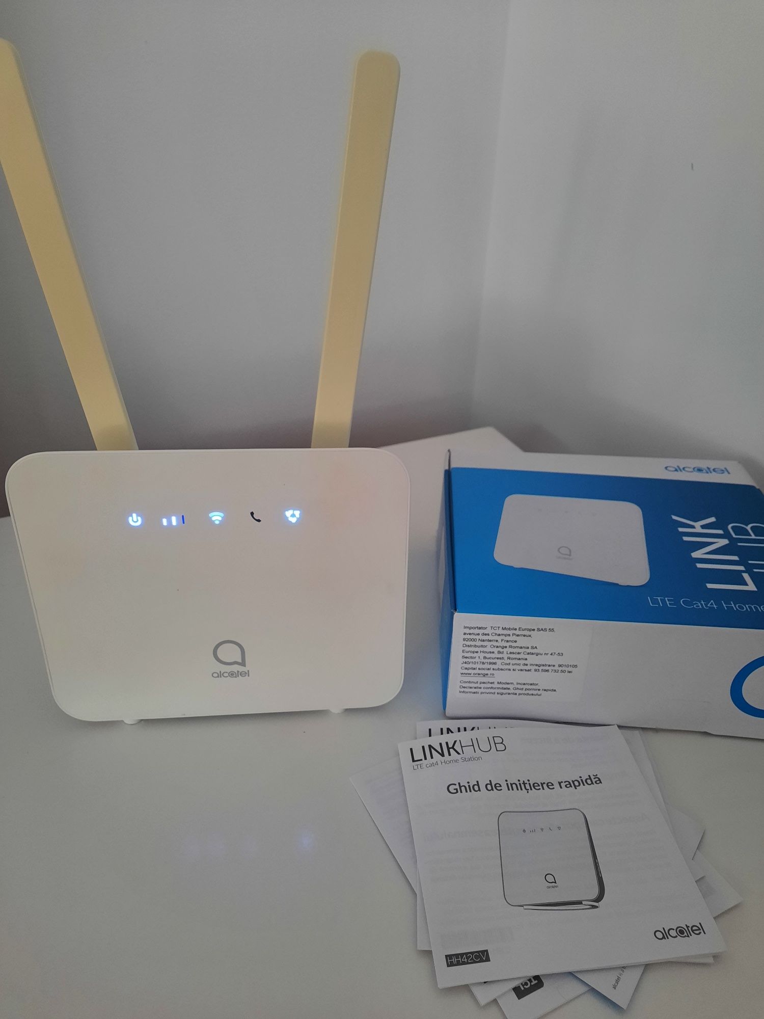 Router flybox alcatel HH42CV, full box, blocat pe orange !