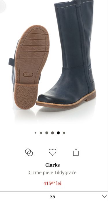 Cizme piele naturala Clarks