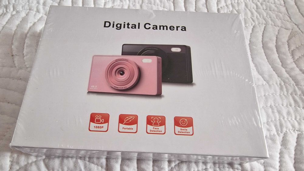 Aparat foto pentru copii 48MP Anti-shake, Cameră de vlogging YouTube