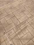 Beton amprentat, Amenajari beton amprentat, Curti, spatii, hale