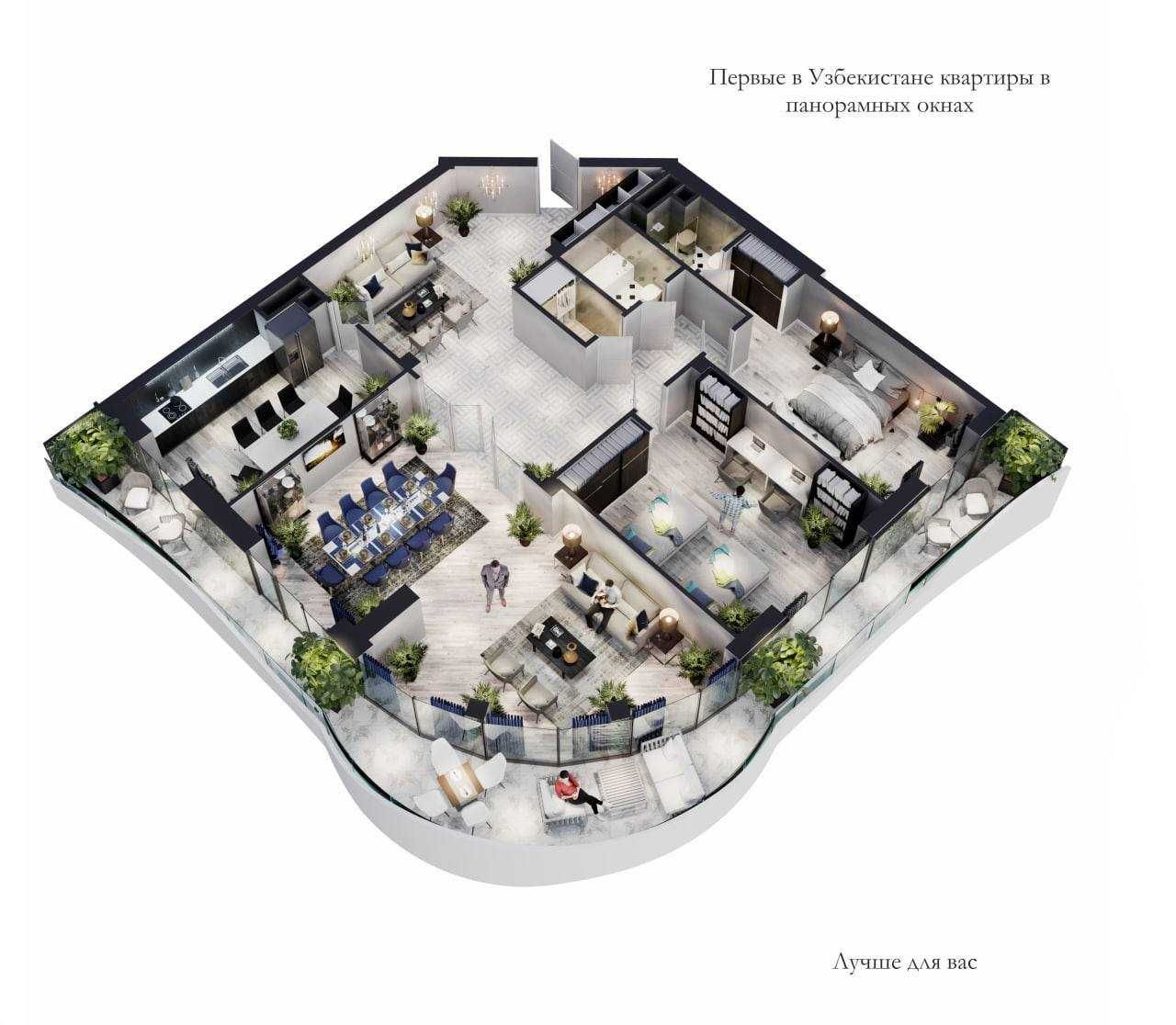 продается 5/10/12 192м2 ЖК MODERN STROY