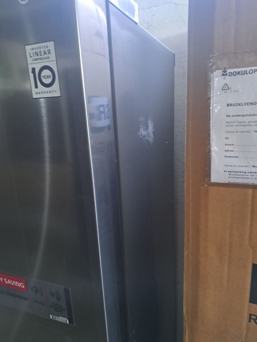 Нов инверторен Side by side хладилник door in door insta view LG 625 л