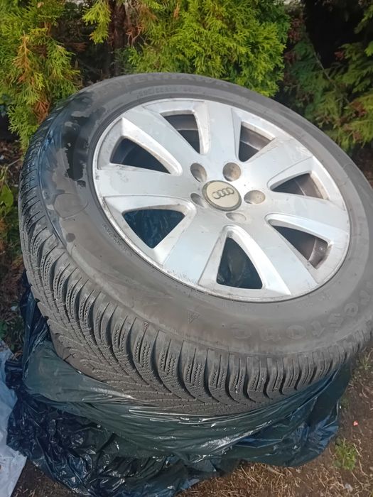 Зимни гуми с лети джанти 225/55/16  audi