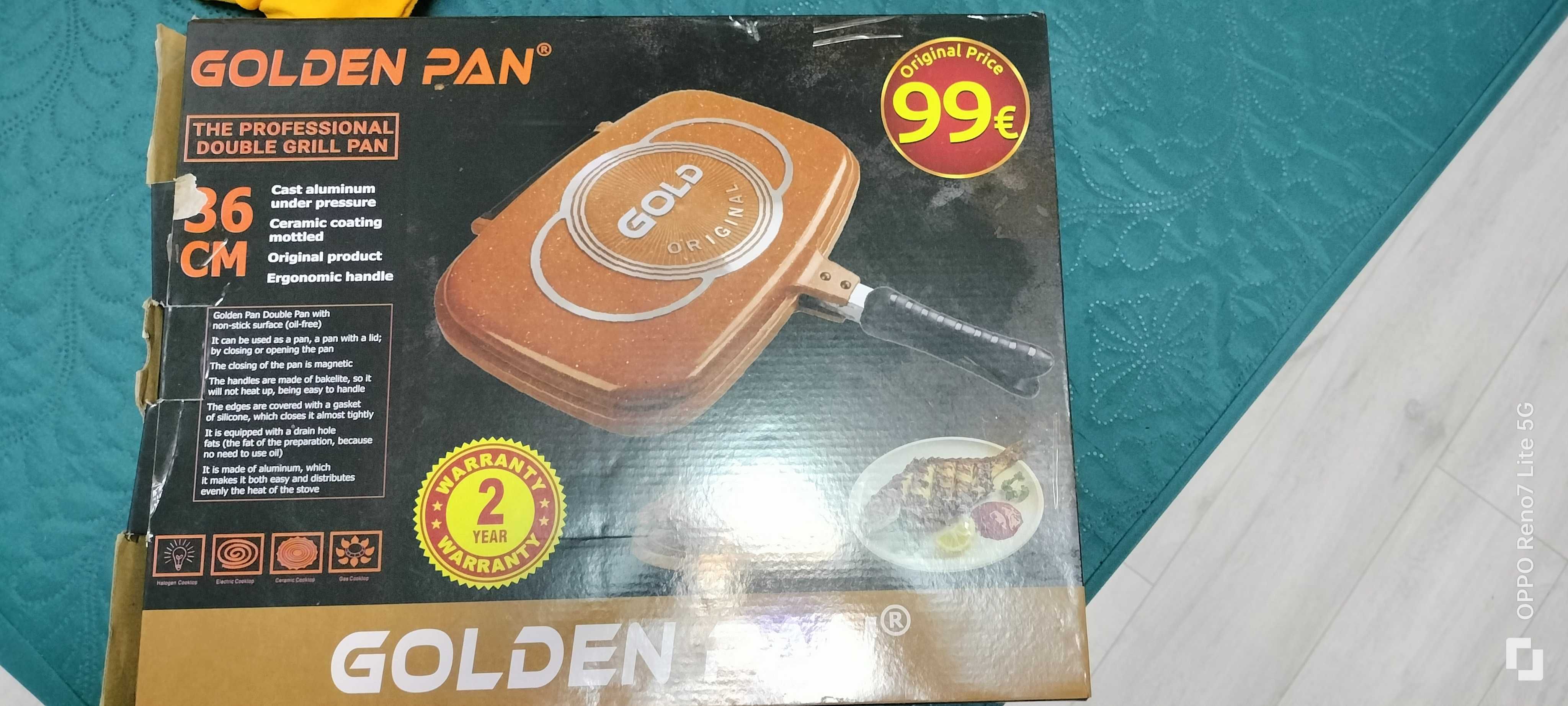 Vând tigaie grill dubla