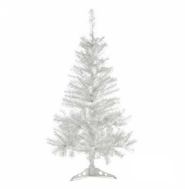 Декоративна снежно бяла коледна елха 150 см