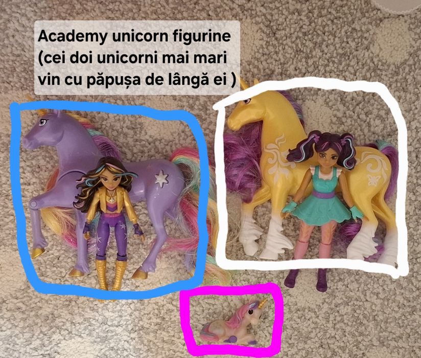 Vând ponei My little pony,  Galupy unicorn, Unicorn academy