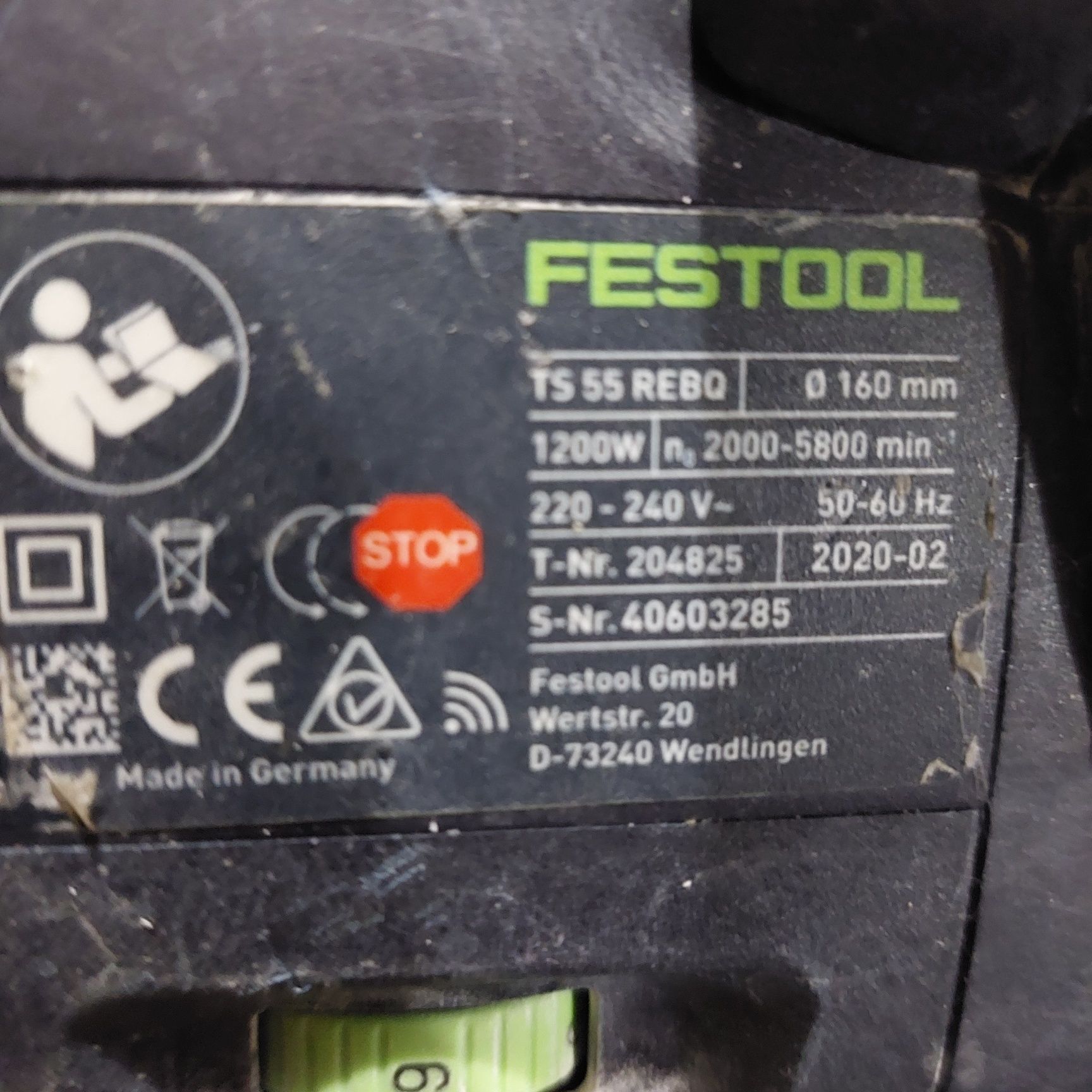 Festool TS 55 REBQ потапящ циркуляр Фестоол