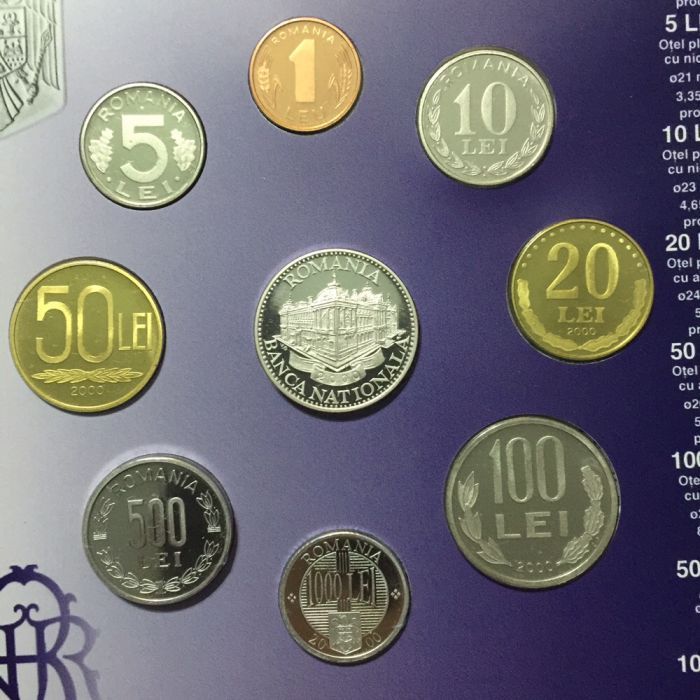 Set monede ,din anul 2000 !