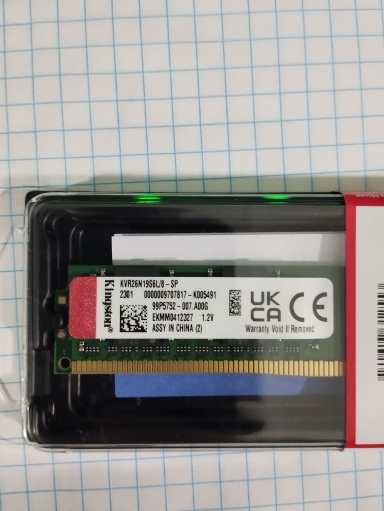 OZU 8 Gb DDR 4 2666 Kingston