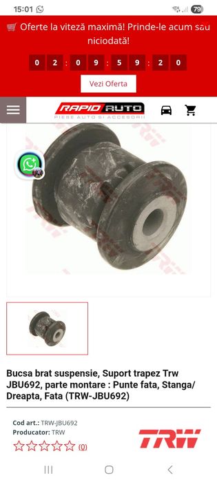 Bucși si capete bara octavia 2