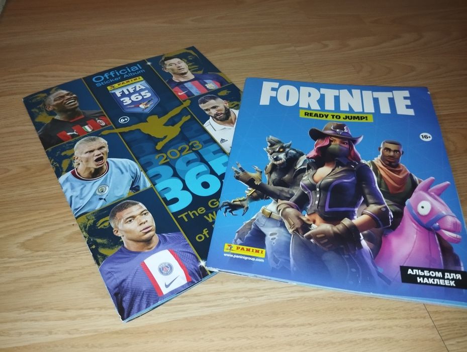 Альбом наклеек Fifa2023 и Fortnait