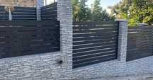 garduri si porti tip jaluzea fer forjat șipcă metalică plasă bordurat