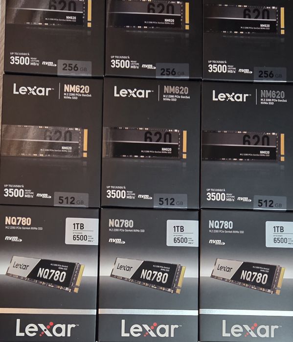 Новые Lexar SSD 128GB/256GB/512GB/1TB  в количестве.