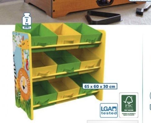 Етажерка за съхранение на играчки