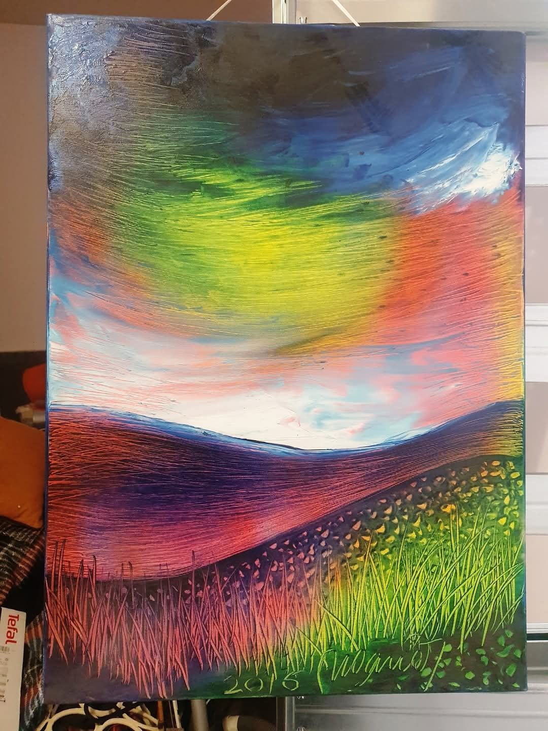 Pictura originala Nelus Oana 2016, Peisaj, ulei pe canvas, 70x50 cm