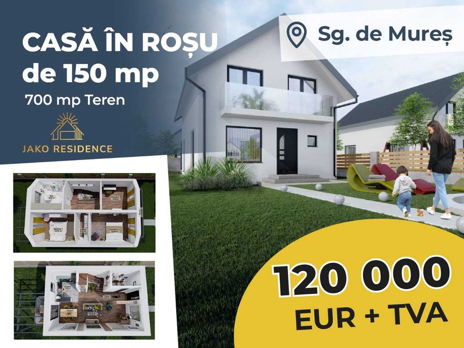 Casă în roșu de vânzare – locul ideal pentru a-ți construi visul!