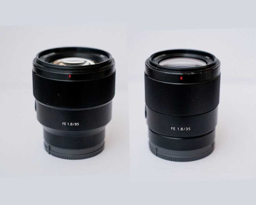 Объективы Sony 35mm f/1.8 + Sony 85mm f/1.8