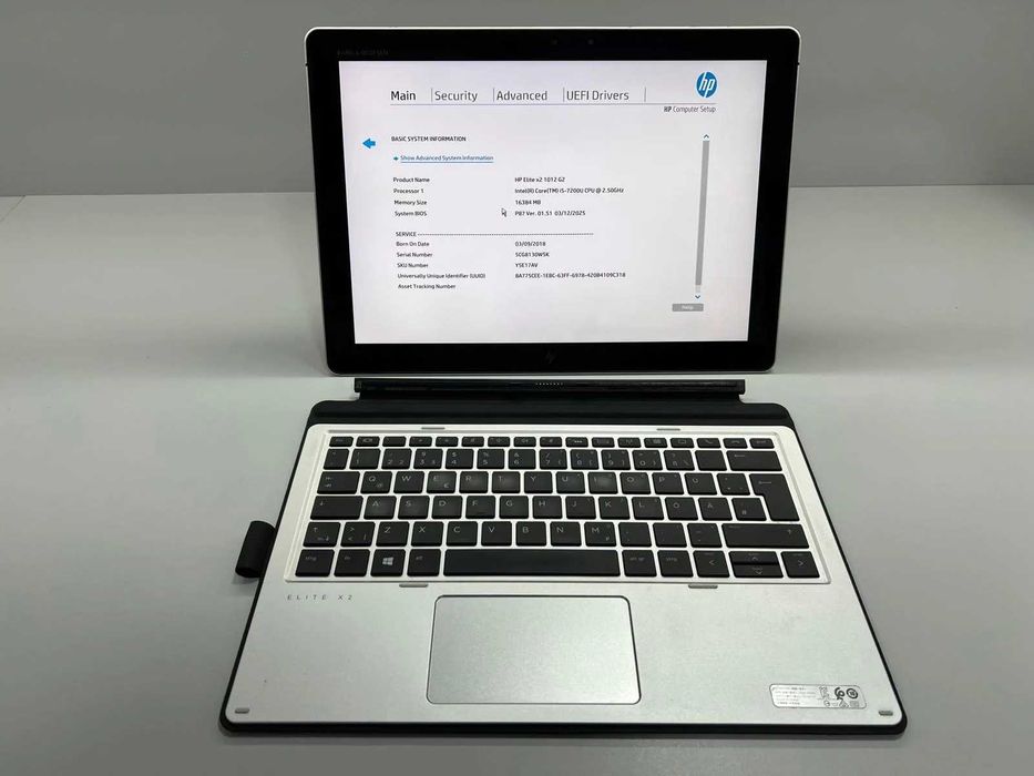 Tableta/Laptop SH HP Elite X2 G2 i5-7200U 16gb RAM NVME 256Gb YMS267