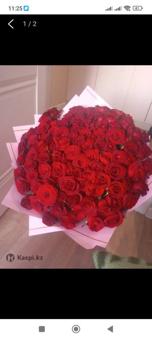 Цветы розы красные 101