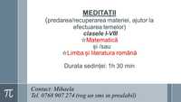 Meditații la Matematică și/sau Română 1-8