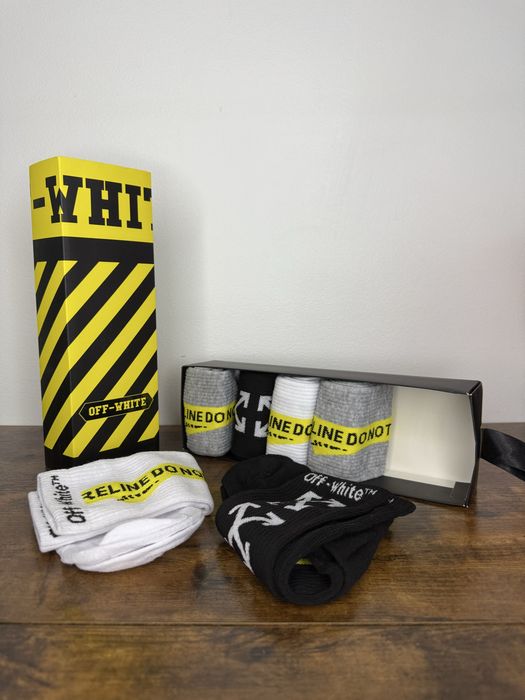 Set 6 perechi sosete offwhite fendi dsquared moschino nike adidas puma