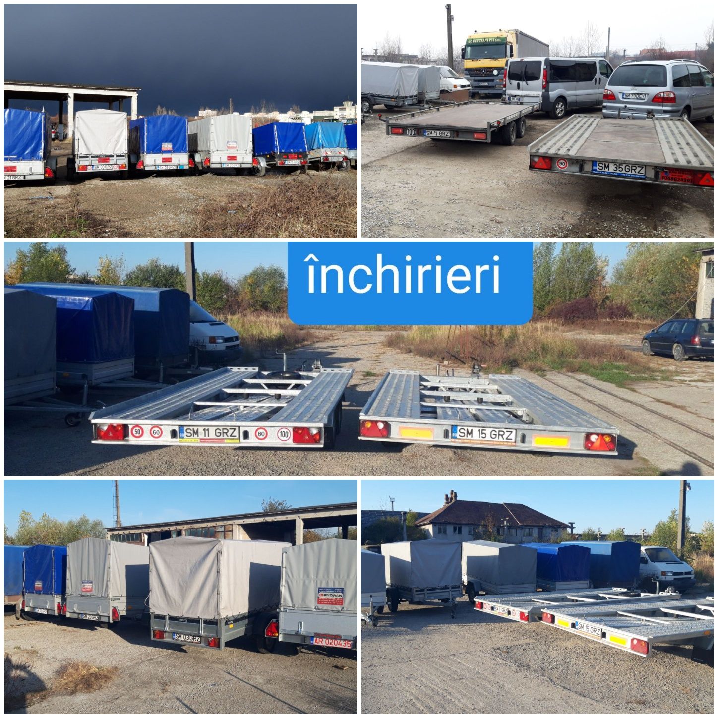 Inchiriez trailer cu o axa/inchirieri,remorci 750k,inchiriere trailere