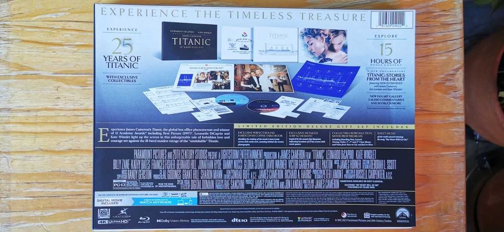 Titanic 25th Anniversary Collectors 4K UHD Blu-ray Limited Edition