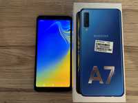 Телефон Samsung Galaxy A7 Duos, син цвят - много запазен