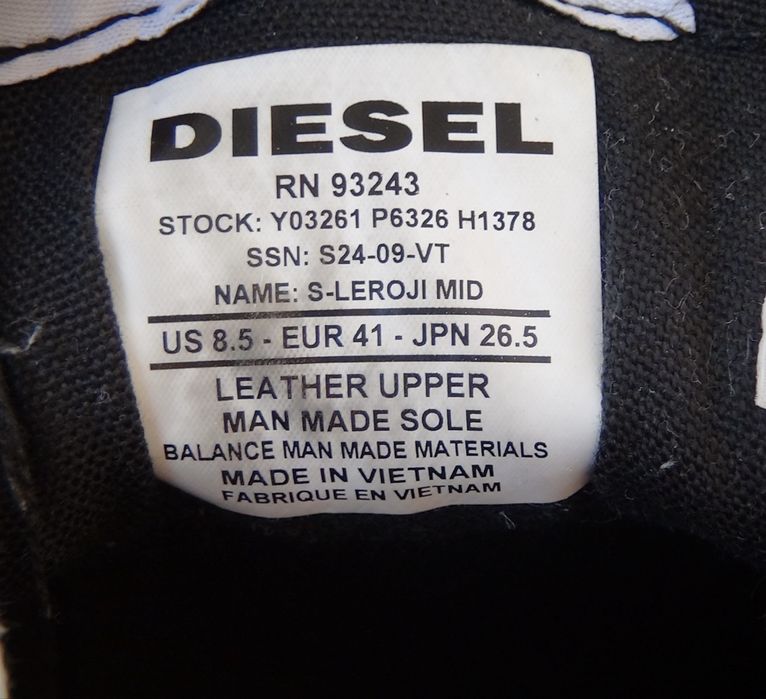 Diesel S-LEROJI MID - Sneakers high - black