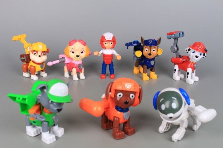 Голям комплект на Пес Патрул с 7 кученца  и  Райдър