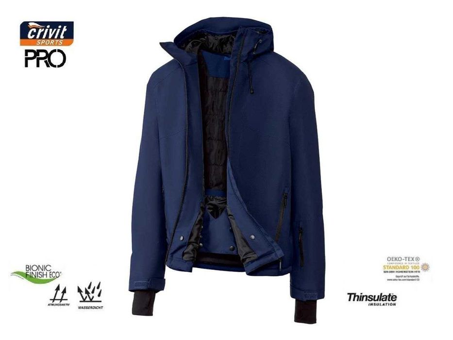 Crivit PRO (Германия) мужская лыжная куртка мембранная непромркаемая