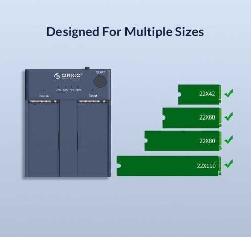 ORICO Dual NVME M.2 SSD Duplicator Docking M2P2-C3-C