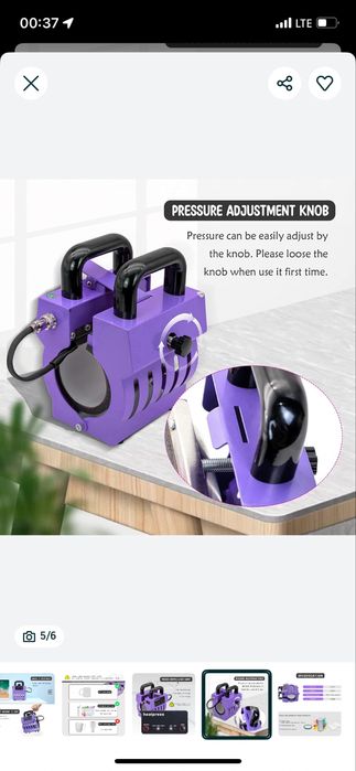 Maisna de presare la caldura pentru cani si pahare drepte