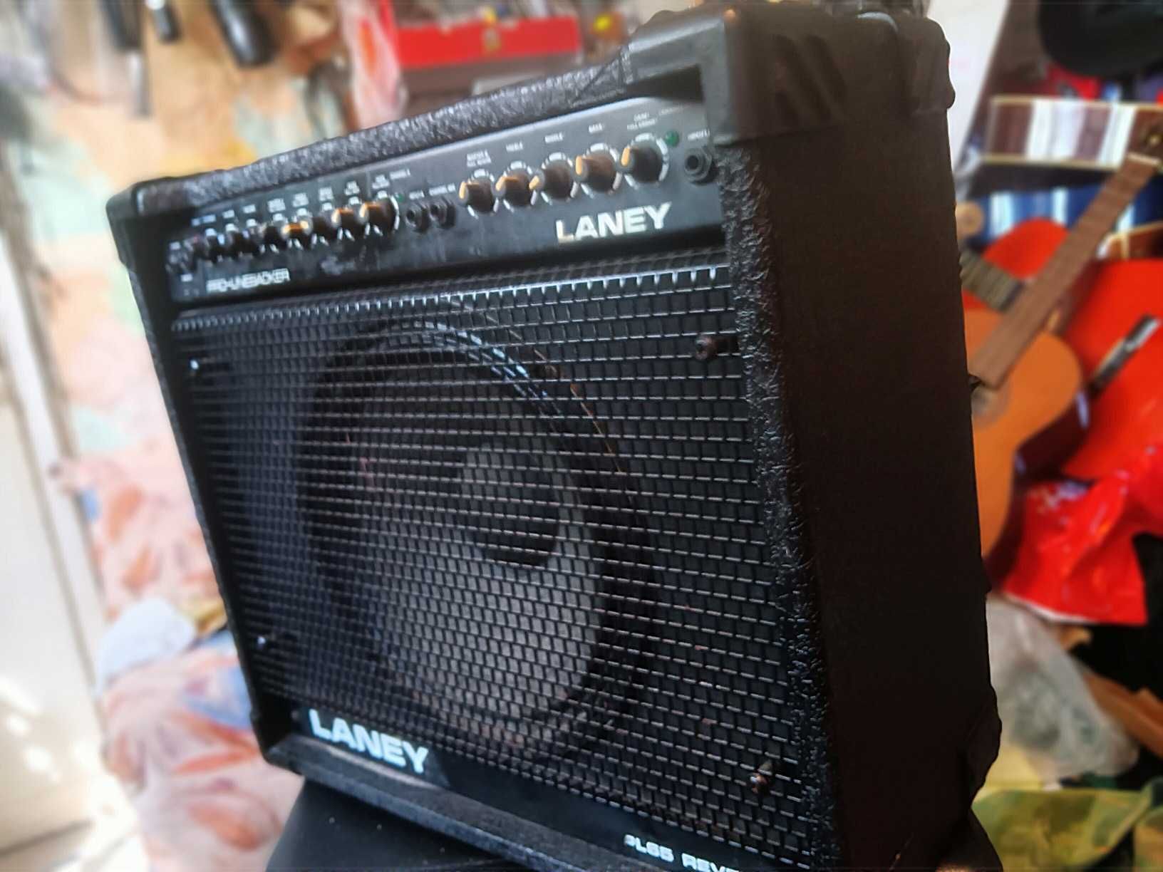 Кубе, усилвател за китара Laney 65w 12", 2 канала, ривърб, оригинал UK