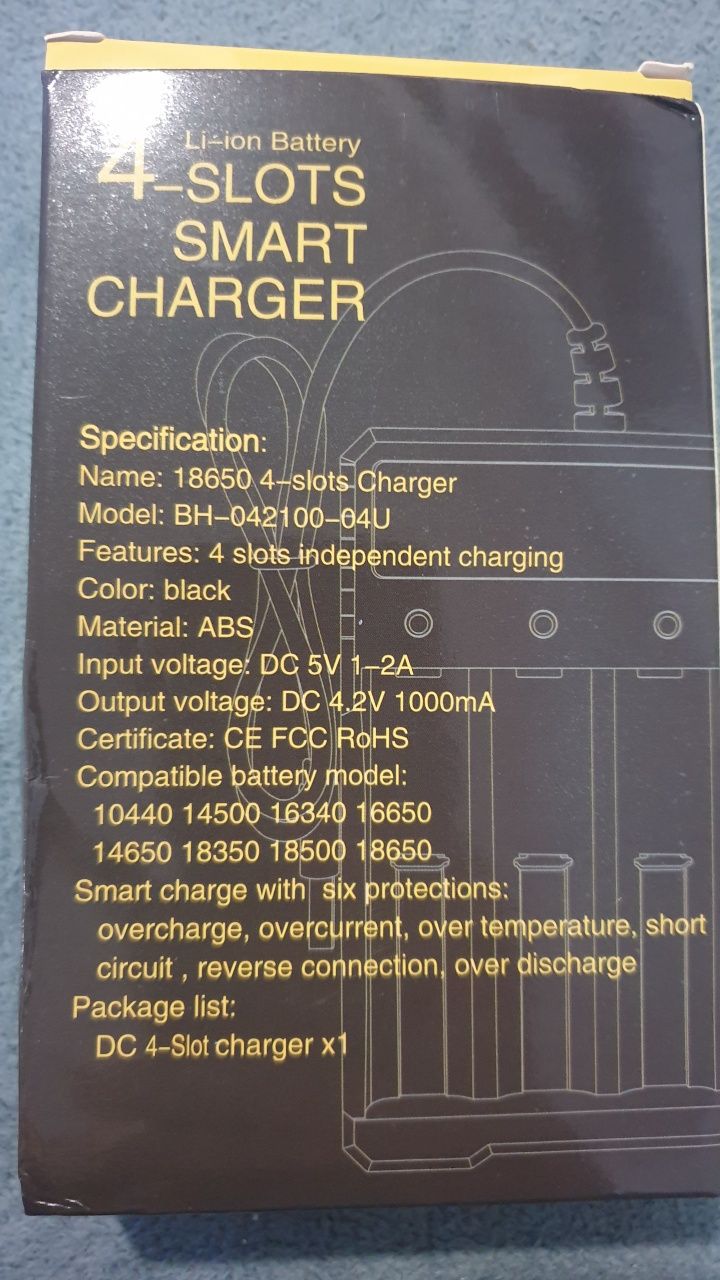 Incarcator charger 4x li ion liion litiu 18650 etc usb