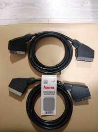 Hama Cablu Conexiune SCART, mufa - stecher, 1,5 m.
