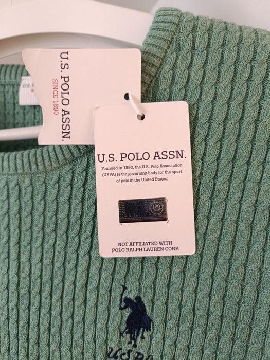 Дамски пуловер U.S. Polo Assn, размер M, чисто нов с етикет
