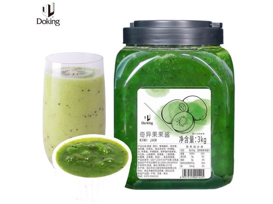 Doking Джем киви с кусочками ягод, Бабл ти, Джуз Боллы, тапиоки, Babl