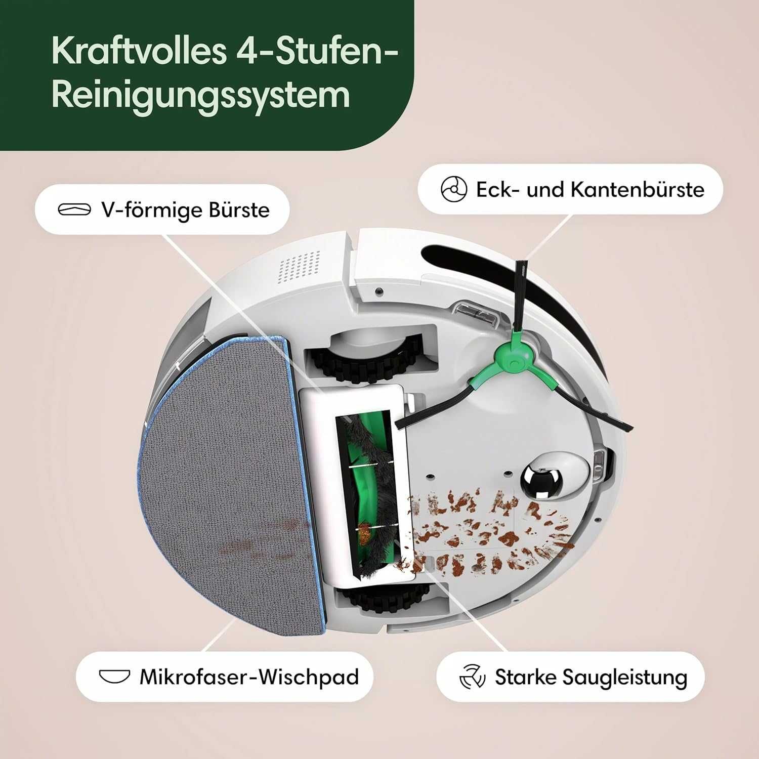 Робот прахосмукачка със станция iRobot Roomba Combo 2 Essential