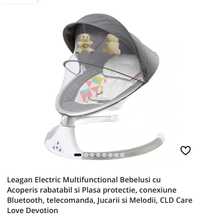 Leagăn electric bebeluș 0-2 ani, max 20 kg + salteluta cu activități