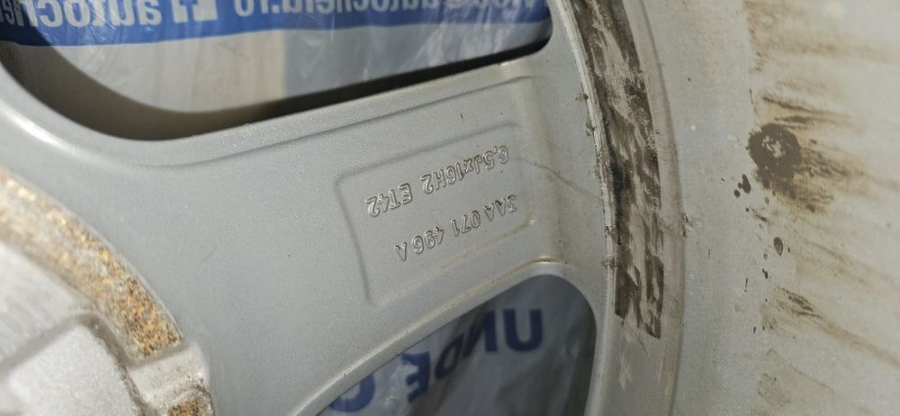 Vând jante (fără anvelope) Aspen VW pe 16"