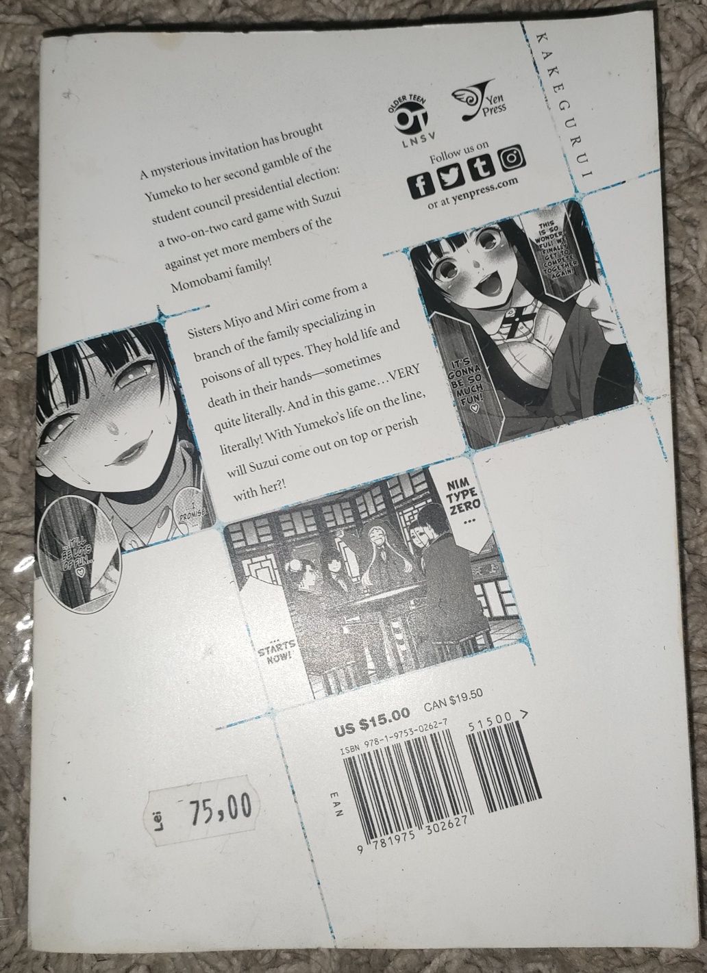 Manga Kakegurui volumul 8