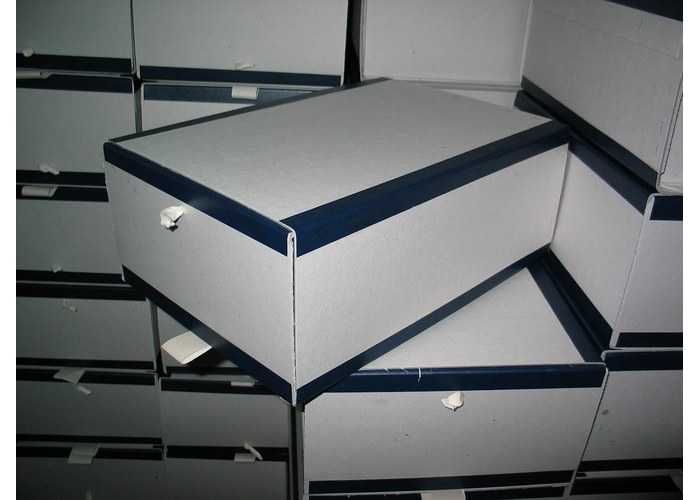 Подшивка архивных бухгалтерских документов, архивные папки, коробки